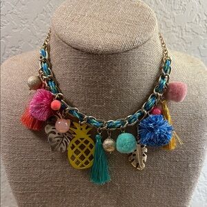 Express Multicolor Charm Necklace